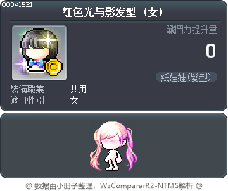 红色光与影发型 Tooltip