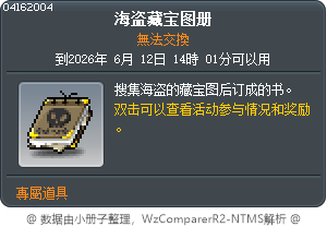 海盗藏宝图册 Tooltip