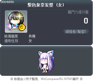 紫色泉奈发型 Tooltip