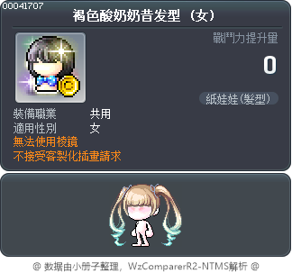 褐色酸奶奶昔发型 Tooltip