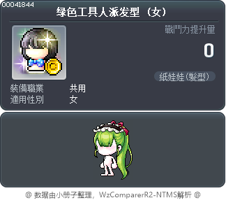 绿色工具人派发型 Tooltip