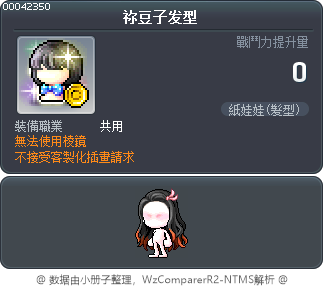 祢豆子发型 Tooltip