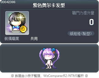 紫色奥尔卡发型 Tooltip