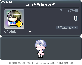 蓝色首领威尔发型 Tooltip