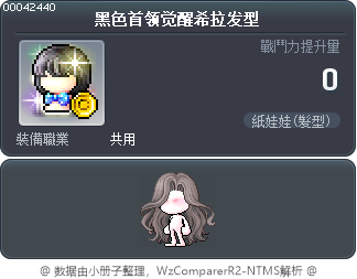 黑色首领觉醒希拉发型 Tooltip