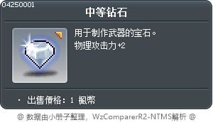 中等钻石 Tooltip
