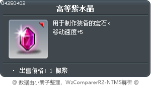 高等紫水晶 Tooltip