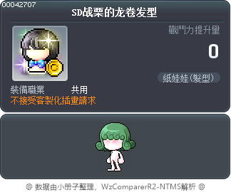 SD战栗的龙卷发型 Tooltip