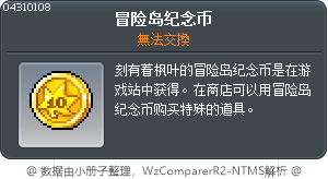 冒险岛纪念币 Tooltip