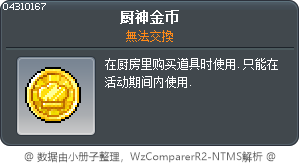 厨神金币 Tooltip