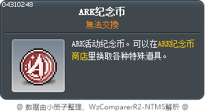 ARK纪念币 Tooltip