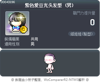紫色爱豆光头发型 Tooltip