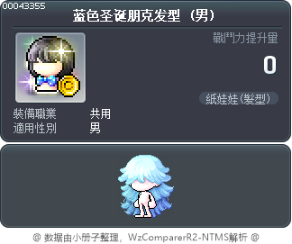 蓝色圣诞朋克发型 Tooltip