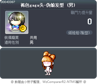 褐色gaga头-伪娘发型 Tooltip