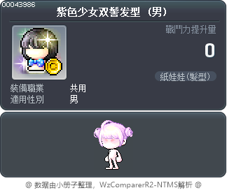 紫色少女双髻发型 Tooltip