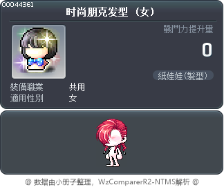 时尚朋克发型 Tooltip