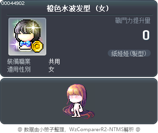 橙色水波发型 Tooltip