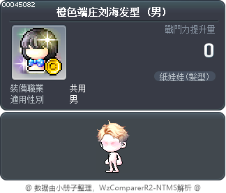 橙色端庄刘海发型 Tooltip