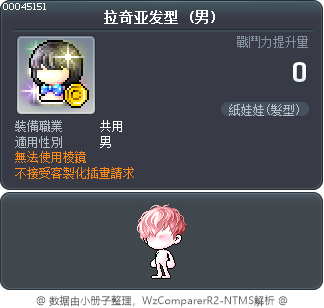 拉奇亚发型 Tooltip