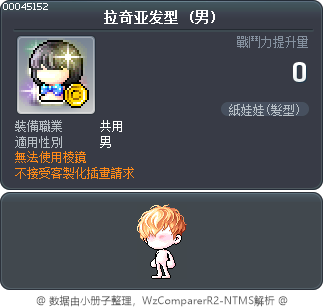 拉奇亚发型 Tooltip