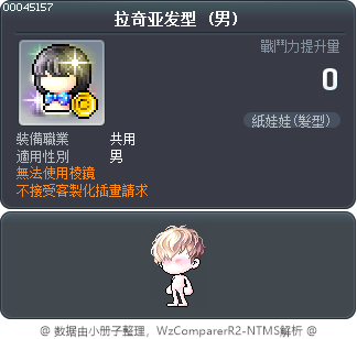 拉奇亚发型 Tooltip