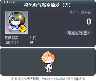 橙色帅气渐变编发 Tooltip