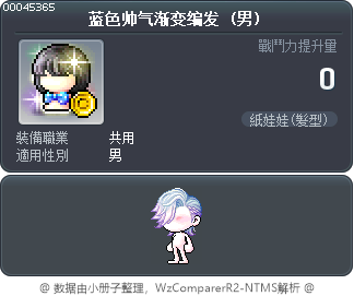 蓝色帅气渐变编发 Tooltip