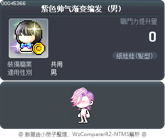 紫色帅气渐变编发 Tooltip