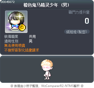 橙色鬼马精灵少年 Tooltip