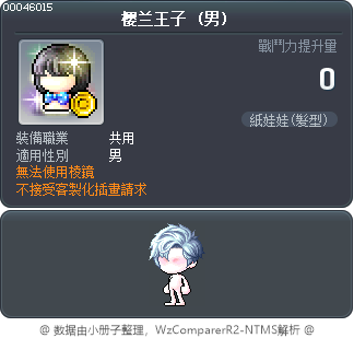 樱兰王子 Tooltip