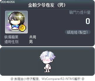 金粉少爷卷发 Tooltip