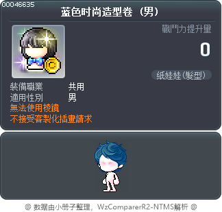 蓝色时尚造型卷 Tooltip