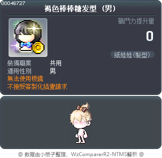 褐色棒棒糖发型 Tooltip