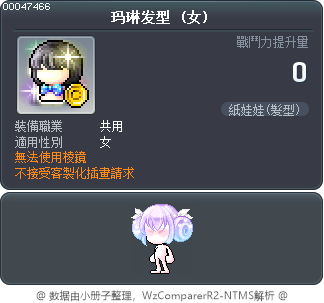 玛琳发型 Tooltip