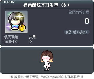 褐色酷炫齐耳发型 Tooltip