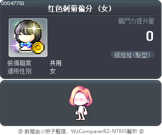 红色刺菊偏分 Tooltip