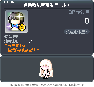 褐色哈尼宝宝发型 Tooltip