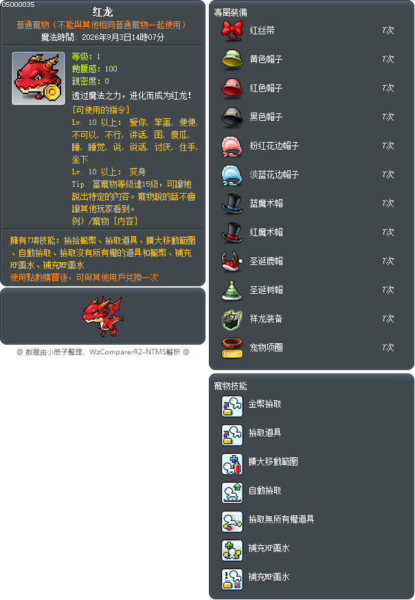 红龙 Tooltip