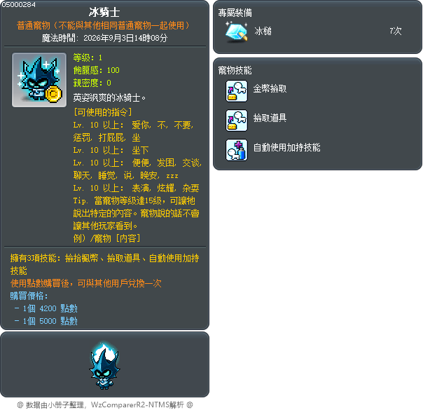冰骑士 Tooltip