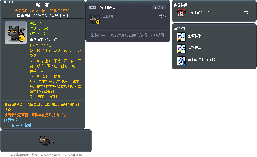 吸血喵 Tooltip
