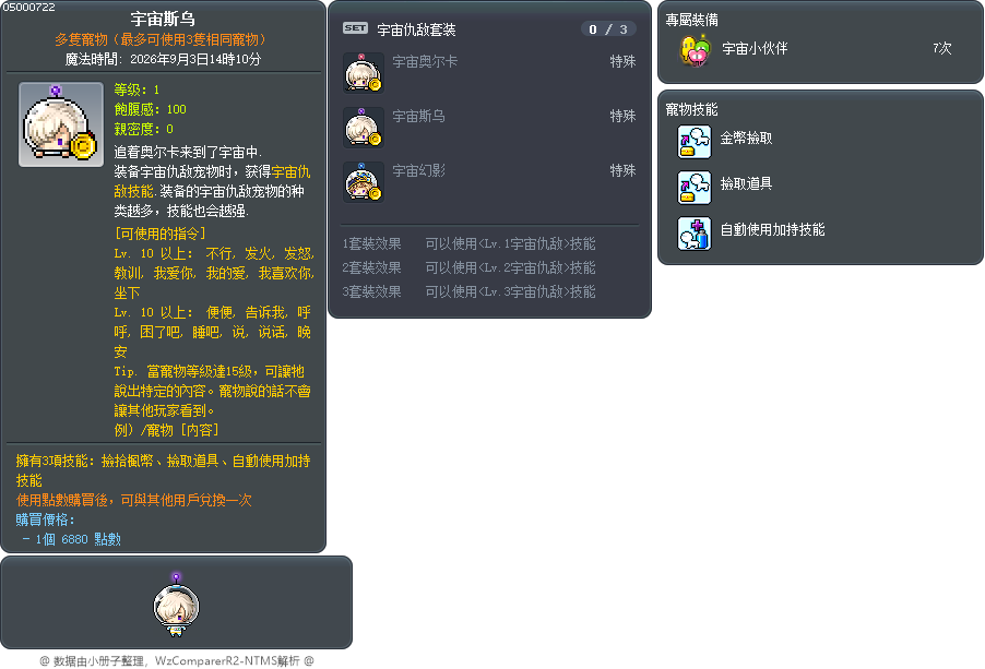 宇宙斯乌 Tooltip
