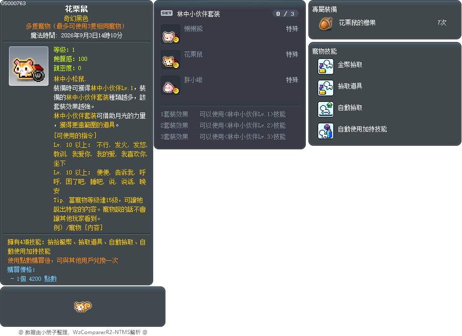 花栗鼠 Tooltip