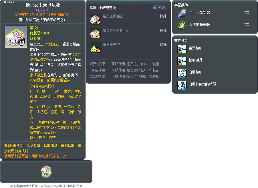 精灵女王泰坦尼亚 Tooltip