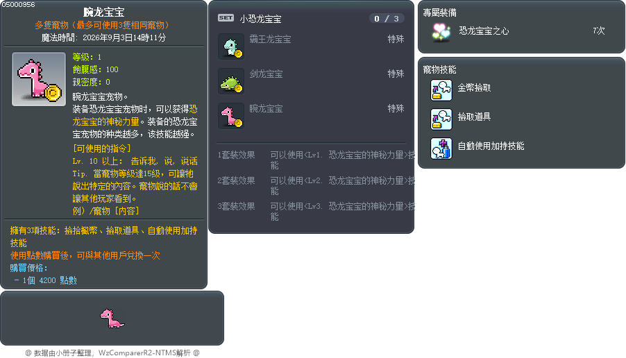 腕龙宝宝 Tooltip
