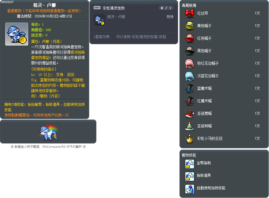 精灵- 卢娜 Tooltip