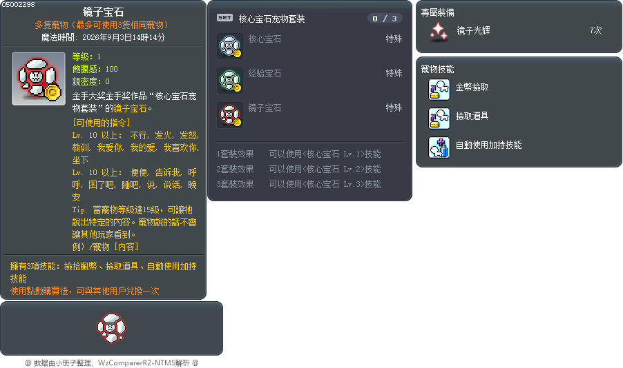 镜子宝石 Tooltip