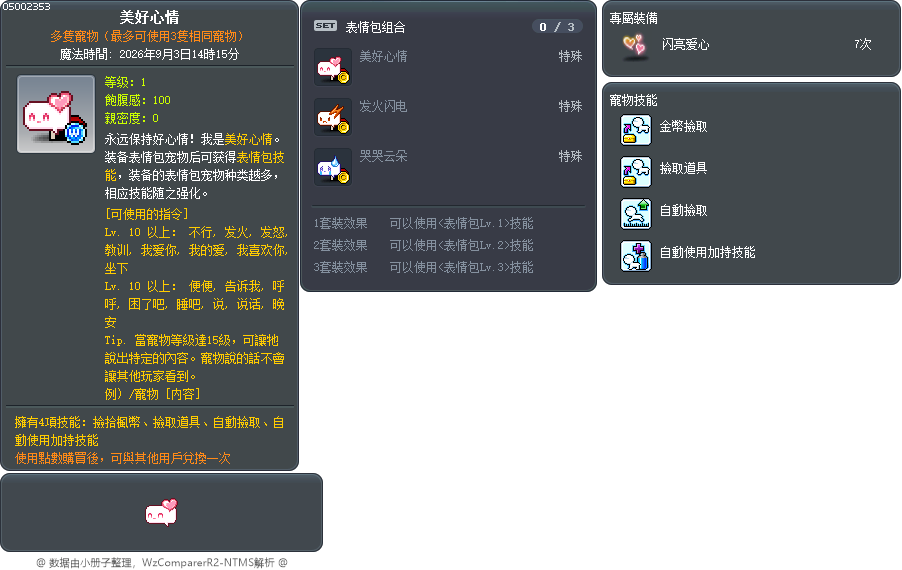 美好心情 Tooltip