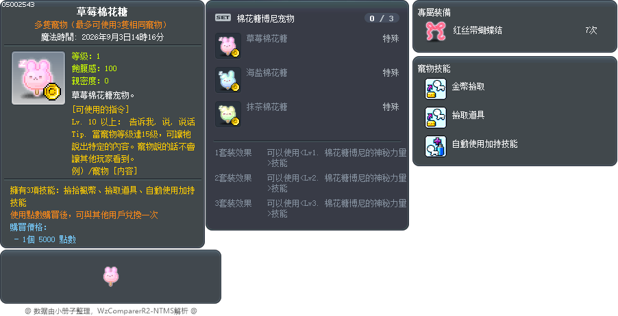 草莓棉花糖 Tooltip