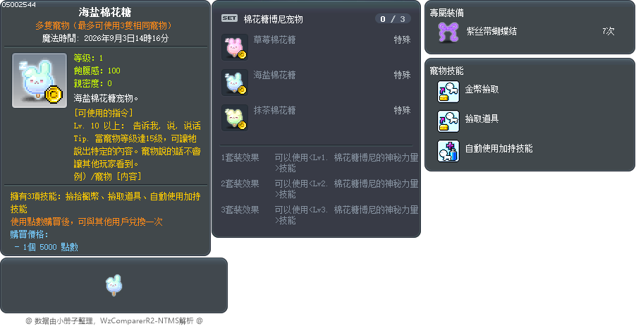 海盐棉花糖 Tooltip