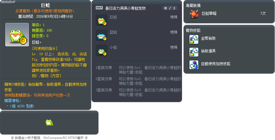 巨蛙 Tooltip